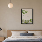 Seasons Garden · Swallow Path · Summer — Japandi framed wall art in a room setting, 18x24 in