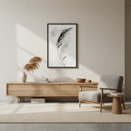 Wild Grass — Japandi zen nature wall art in a living room setting